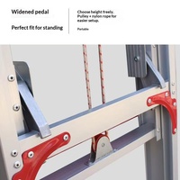Échelle télescopique robuste en aluminium 4m-12m pour accès au grenier et au toit, portable, fabricant OEM