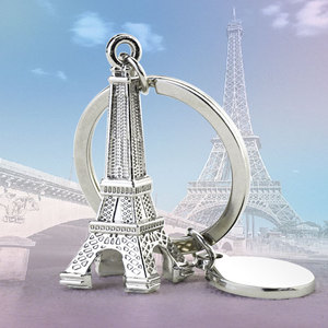 Porte-clés 3D personnalisé en alliage de zinc <span class=keywords><strong>Tour</strong></span> <span class=keywords><strong>Eiffel</strong></span> Paris, souvenir de voyage France, petit cadeau modèle X-163 - Product Image 2