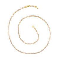 Chaîne Hip Hop en Moissanite, Collier en Argent 925, 2mm, 6.32CT, 20g, Testé, Plaqué Or Personnalisé, Bijoux Moissanite VVSD, Chaînes Tennis