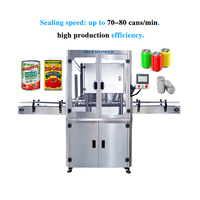 Machine de mise en conserve de ketchup de tomate Machine de scellage en conserve automatique commerciale de pois et haricots