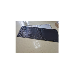 Parasole Pieghevole a Doppio Anello in <span class=keywords><strong>Tessuto</strong></span> Argentato 240T per Camion, Colore Solido, Installazione Adesiva per Parabrezza OLIVER - Product Image 4