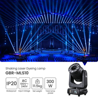 Lámpara LED 9*20W 4 en 1, 300W RGB a Todo Color, Láser IP20 Resistente al Agua, Luz de Escenario con Patrón Ajustable