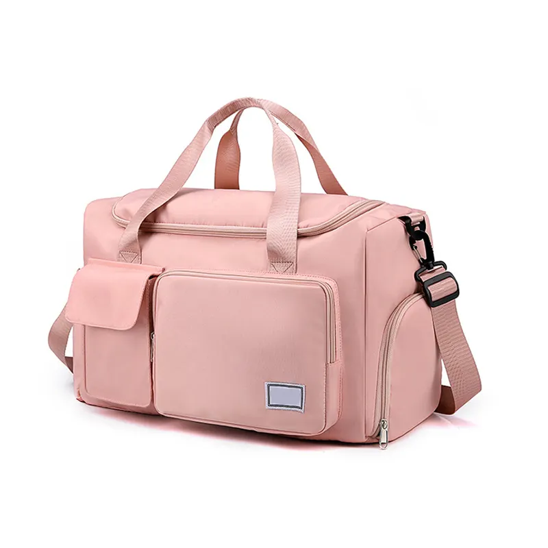 Hot sale nylon multi-functional travel bag oxford wet dry fitness bag large capacity luggage bag with adjustable belt