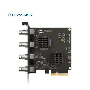 Acasis 4 채널 PCIE 캡처 카드 SDI 비디오 카드 1080P 60HZ 하이 퀄리티 캡처 카드 게임 회의 라이브 방송 스트리밍