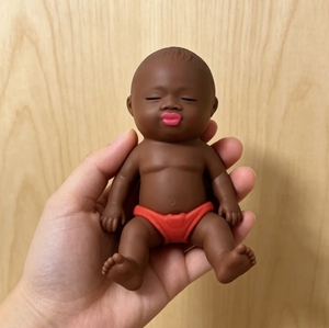 Muñeca de Moda Negra de 15-30cm, Sensación Viral para Aliviar el Estrés, Juguete de Broma DIY, Mini Juguete de Peluche Relleno de Arena Plástica - Product Image 3