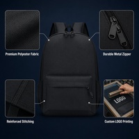 Mochila Escolar con Logotipo Personalizado, Tela Oxford Transpirable, Bolsa para Niños de Primaria y Secundaria, para Clases de Entrenamiento, Tutorías, Regalo