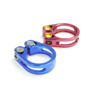 Collier de selle de précision en alliage 6061 S-56, alésage 31,8 mm, hauteur 13,5 mm, vis M5x20, anodisé sur mesure pour VTT, BMX et vélos de route - Product Image 1