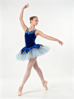 Justaucorps de ballet pour femmes adultes, à bretelles spaghetti, en Spandex/Nylon, avec applique florale et imprimé numérique, style tutu, pour scène, récital et compétition