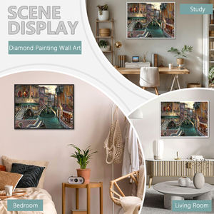 Kit <span class=keywords><strong>de</strong></span> peinture au diamant 5D DIY, peinture sur toile complète, paysage romantique <span class=keywords><strong>de</strong></span> <span class=keywords><strong>Venise</strong></span>, peinture au diamant, décoration - Product Image 2