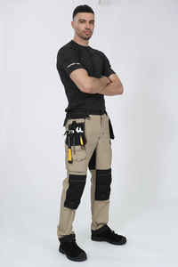 <span class=keywords><strong>Pantaloni</strong></span> da Lavoro Cargo in Cotone per Uomo <span class=keywords><strong>con</strong></span> Tasche e Ginocchiere, Economici e Personalizzabili, Vendita all'Ingrosso - Product Image 3