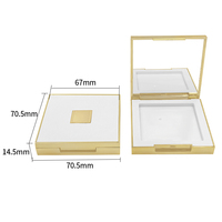 Boîte à gâteau en poudre Blush 5g personnalisée de luxe Boîte à fards à paupières Flip Boîte en plastique Conteneur Matériau de l'emballage cosmétique
