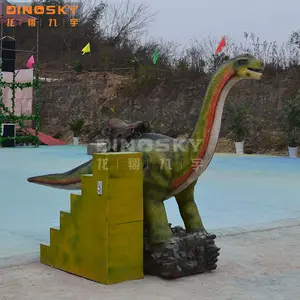 لعبة سيارة للأطفال على شكل ديناصور تعمل بقطع النقود المعدنية للبيع
