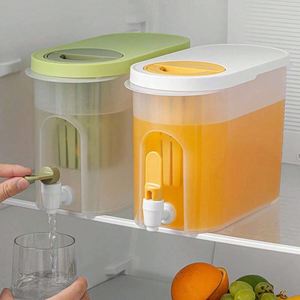 Wholesale Summer Refrigerator Plastic Fruit Teapot Lemonade Cold <b>Kettle</b> with Faucet - Product Image 2