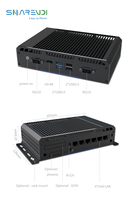 Nuevo Mini PC Industrial N150 DDR4 de Alto Rendimiento, Firewall Robusto de Cuatro Núcleos, 6LAN, 2RS232, Pantalla HD, Smart Gateway