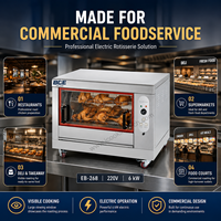 Fourneau miniature de table 6 kW avec rôtissoire à poulet, certifié CE, fabriqué en Chine, à vendre