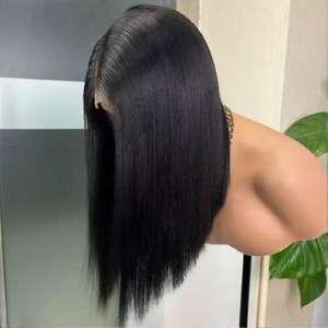 FH 13x4 Cuticle Aligned Lace Front Raw Human Hair <b>Wig</b> 14"-30" Double Drawn Vietnamese Hair Straight <b>Bob</b> <b>Wigs</b> - Product Image 3