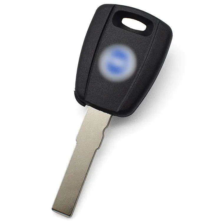 Sarung kunci kendaraan mobil kosong f-iat transponder penutup cangkang kunci SIP22 dalam hitam dengan colokan CIP