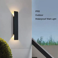 Bande lumineuse LED moderne étanche IP65, rectangulaire, en aluminium, pour extérieur, balcon, escalier, décoration, lampes murales encastrées basses