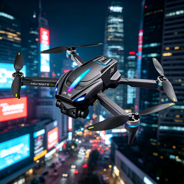 P29 Pro Mini Drone Dual HD Cameras Obstacle Avoidance Optical Flow Positioning RC UAV with Screen Remote Control for Beginners