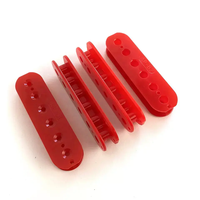 Grosir bahan PC 50mm 52mm bobbin Pickup gitar Humbucker merah untuk bagian Pickup gitar