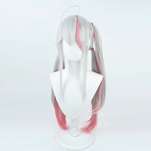 Parrucca da Donna per Giochi di Ruolo, Costume da Festa, Accessorio Cosplay Jackal Wolves, Capelli Misti Argento e Rosa GAHC-031 - Product Image 3