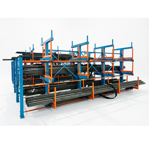Profesyonel Dikey Boru Depolama Rafları Dayanıklı Çelik Çerçeveli Raf Sistemi Uzun Metal Malzeme Taşıma Fabrikası için - Product Image 3