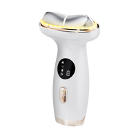 Masseur de cou sans fil à télécommande USB, 7 couleurs, compresse chaude et froide, vibration, micro-courant, grattage Gua Sha, resserrement de la peau