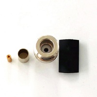 Connecteur coaxial RF crimpable de type N femelle avec contact en cuivre et placage Ni/Au pour câble LMR240, 11 GHz, impédance 50 ohms