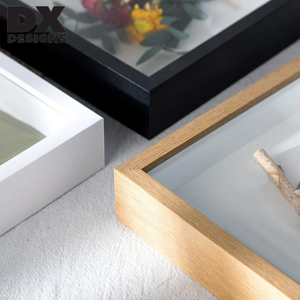 Dx डिजाइन थोक 8x8 8x10 10 12x12 इंच ए 4 3 डी लकड़ी के छाया बॉक्स फ्रेम ग्लास-3 सेमी 5 सेमी गहरे छाया बॉक्स डिस्प्ले केस - Product Image 4