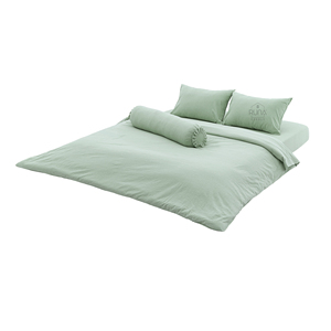 Juego de Ropa de Cama de Algodón 100% Prelavado de Primera Calidad, 4 Piezas, Absorbente de Humedad, Transpirable, Incluye Funda Nórdica, Sábana Ajustable y 2 Fundas de Almohada - Product Image 1