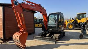 Miniexcavadora usada original de Japón, HITACHI zx60, excavadora hidráulica compacta sobre orugas de 6 toneladas, gran oferta, la mejor calidad - Product Image 5