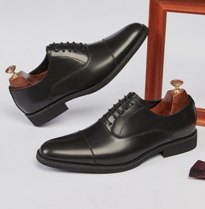 Chaussures Oxford en cuir pour hommes, style anglais, à bout pointu, avec bride, style gentleman, confortables, décontractées, pour affaires - Product Image 6
