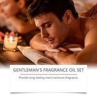 Produits d'aromathérapie Absolu de tabac, bois de santal et cèdre, ensemble d'huiles essentielles avec parfum frais pour hommes pour soulager le stress