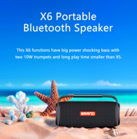 Haut-parleur Bluetooth portable sans fil puissant de 20 W avec logo personnalisé, étanche IPX6, méga basses et lumière LED RGB pour l'extérieur