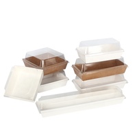 Yihlyoyo — papier kraft blanc imprimé personnalisé, boîte en rouleau suisse, plateau d'emballage pour gâteaux, pâtisserie