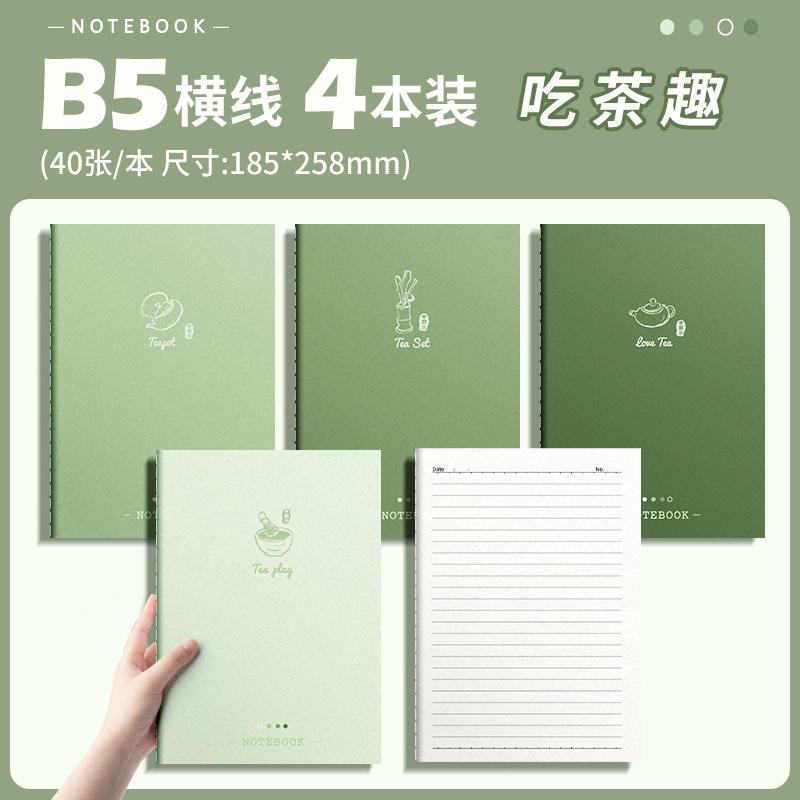 หนังสือเย็บ B5-กินชาสนุก