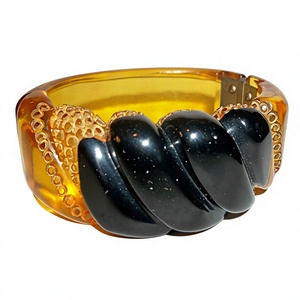 New best Quality Resin <b>Bangle</b> Stylish Design Mold Round Circular Shape Artistic DIY Casting Craft Red Yellow Blue Pattern Woman - Product Image 4