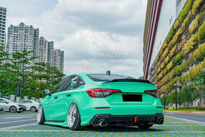 Pour Honda Civic 11e génération 2022-2023, kit carrosserie, aileron de coffre arrière, noir brillant, style YOFER, aileron arrière de voiture, accessoires de voiture - Product Image 3