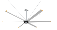 Duel King Vente Chaude 2025 Ventilateurs de Plafond HVLS Industriels Commerciaux 20ft 24ft Lames En Alliage D'aluminium 30-34dB Moteur Silencieux 220V