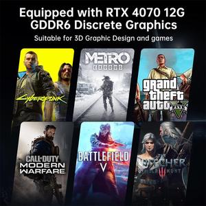 Mini <span class=keywords><strong>PC</strong></span> de videojuegos RTX 4070 12G de 14ª generación i9, 14900F, i7, 14700F, 2xDDR5, 3HD, 1 * DP, Linux, HDD, DP-Liunx - Product Image 6