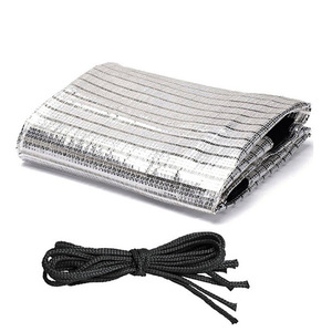 Malla de aluminio plateada reflectante para exteriores, duradera, <span class=keywords><strong>80</strong></span>%, para granja y horticultura con UV - Product Image 4