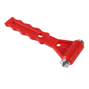 Martillo de Emergencia de 156 mm, Rojo, de Plástico, para Romper Vidrios de Autos, Autobuses y Camiones - Product Image 4