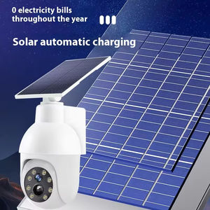 Outdoor Waterproof IP65 LED Camera-Like Design Motion Detector <b>Lamp</b> Simulation Monitor Wireless <b>Solar</b> Wall Light for Garden Yard - Product Image 2