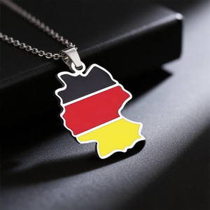 Giá rẻ bán buôn bản đồ thế giới quốc gia phác thảo Dây chuyền toàn cầu bản sắc Địa Lý men Mặt dây chuyền quyến rũ niềm tự hào quốc gia Quà Tặng tùy chỉnh - Product Image 3