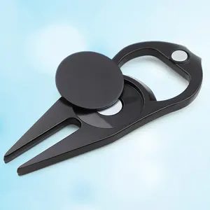 Op Maat Gemaakte Golfvork Metalen Golfmarker Verwijderbare Bal Mark Accessoires Groothandel Tool Ball Marker