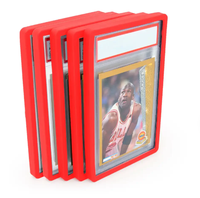 <strong>Best</strong> <strong>Selling</strong> Color Rigid Tcg Card <strong>Slab</strong> Bumper <strong>Protector</strong> with Clip for Mystery Trading Case RFID Blocking Glitter Display Case