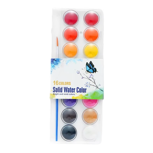 Venta al por mayor acuarela Gouache pintura dibujo polvo sólido pintura acuarela juego de pintura <span class=keywords><strong>para</strong></span> niños - Product Image 1