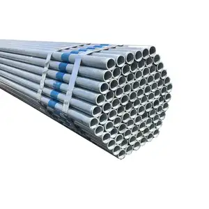 ASTM 1.5mm tubo in carbonio zincato GI GL acciaio immerso a caldo pipas ERW tubo per ponteggi presa filettata verniciata nera