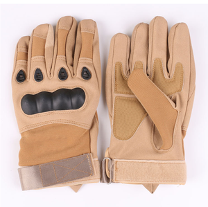 Gants tactiques DFTG201 pour sports de plein air, équitation, camping, à doigts entiers, avec protection des articulations, couleur kaki, vert sport, noir, en stock - Product Image 4