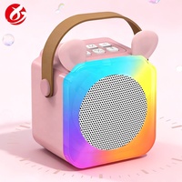 Sistem Suara Pesta Panggung Pemutar Mp3 Mikrofon Nirkabel Baru K14 Speaker Karaoke Bluetooth Woofer PA Kartun Lucu